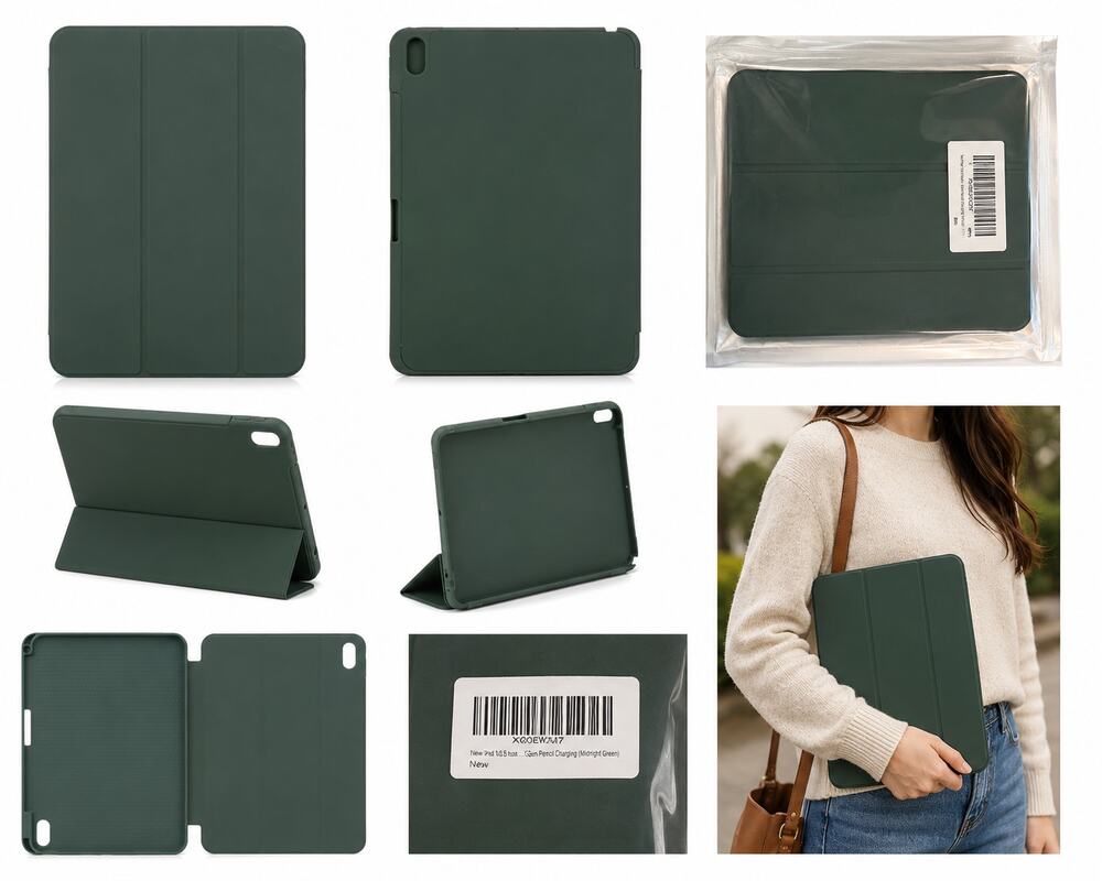 iPad 10.5" Case with Apple Pencil Charging Support – Midnight Green – New